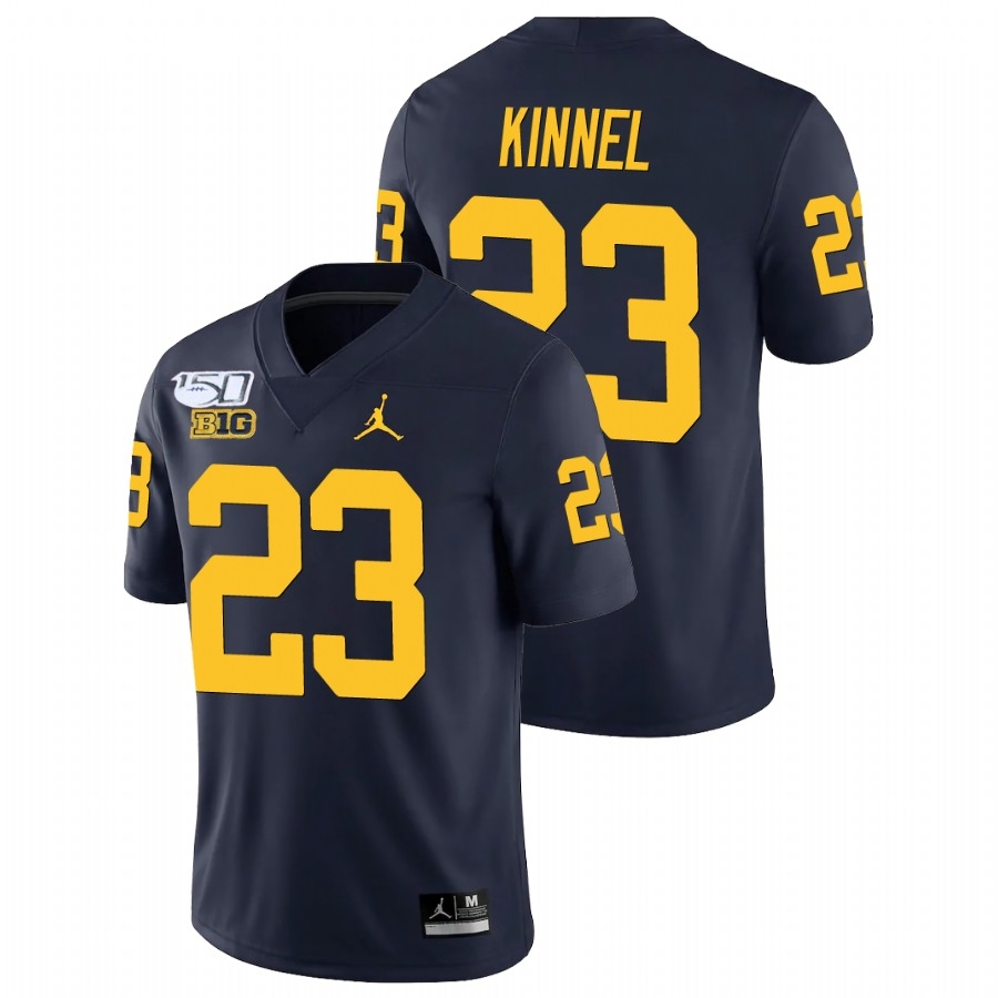 Michigan Wolverines Men's NCAA Tyree Kinnel #23 Navy Alumni Player Game College Football Jersey DHW2449JT